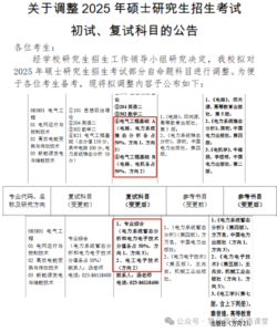 考试大纲调整，细分到方向！南京工程学院改考-电气考研